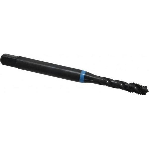 Emuge M5x0.80 Metric Coarse 3 Flute 6H Modified Bottoming Spiral Flute Tap Cobalt, Oxide Finish, 70mm OAL, Right Hand Flute, Right Hand Thread, Series Enorm-VA