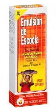 Emulsion De Escocia Cod Liver Oil Liquid, Orange Flavor 6.5 oz