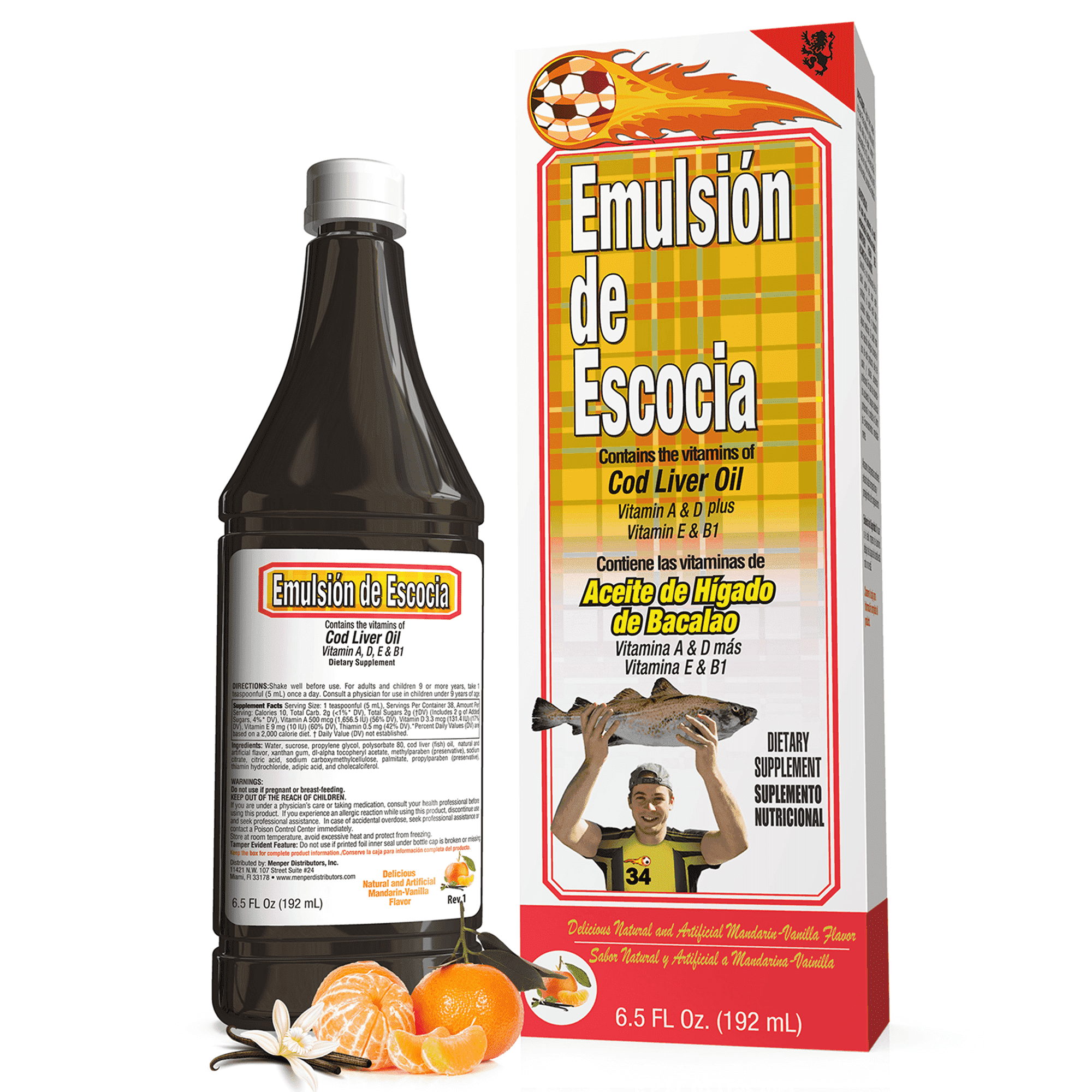 Emulsion De Escocia Orange Flavor, 6.5 fl oz