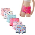 thumbnail image 1 of Emy Dola 3 Packs Baby Girls 100% Cotton Underwear 2-12T Toddler Kids Cartoon Floral Panties Teens Girl Unicorn Boyshorts, 1 of 10