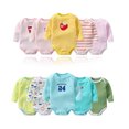 thumbnail image 1 of Emy Dola 3-Pieces Baby Boys Girls Rompers 100% Cotton Long Sleeve Onesies for 0-24M Infant Toddler Summer Spring Bodysuits, 1 of 7
