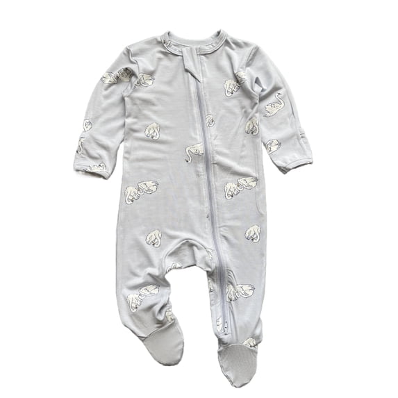 Emy Dola Baby Boy Girls Soft Bamboo Viscose Jumpsuit Sleep 'N Play Long Sleeve Footies Newborn Sung Fit Zipper One‑Piece 0-18M