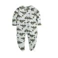thumbnail image 1 of Emy Dola Baby Boys' One-Piece Footies 100% Cotton Bodysuit For 0-12M Infant Long Sleeve Zipper Onesies Newborn Spring Fall Romper Outfits, 1 of 7