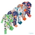 thumbnail image 1 of Emy Dola Baby Boys' Snug Fit Pajamas Bamboo Viscose Footless Baby Sleeper Newborn Boys Jumpsuit Sleep 'N Play Romper One-Piece, 1 of 7
