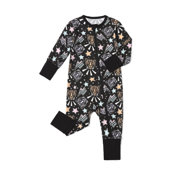 Emy Dola Baby Girls Bamboo Viscose Sleep 'N Play Romper One-piece Convertible Footie Jumpsuit For Newborn Infant Fall Winter Zipper Onesie