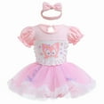 thumbnail image 1 of Emy Dola Baby Girls Romper Onesie Dress Princess Fairy Bodysuit Tutu Dress with Headband Newborn Infant Party Fancy Dresses Outfits, 1 of 4