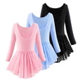 thumbnail image 1 of Emy Dola Ballet Leotards for Girls Long Sleeve Dance Dress Outfit Combo with Skirt and Tights (Toddler/Little Kid/Big Kid), 1 of 11