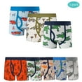 thumbnail image 1 of Emy Dola Cartoons Cotton Boys' Boxer Underwear Toddler Little Kids Dinosaur Cars Briefs For 2-12 Years Boyshorts, 1 of 11