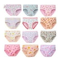 thumbnail image 1 of Emy Dola Girls and Toddler Underwear, Cotton Knit Tagless Brief, Hipster, and Bikini Panties, 12 packs in Random Color, 1 of 8