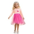 thumbnail image 1 of Emy Dola Little Girl Long Sleeve Tutu Dress Cotton Casual Applique Tulle Dresses Tollder Kids A-line Christams Party Dress, 1 of 9