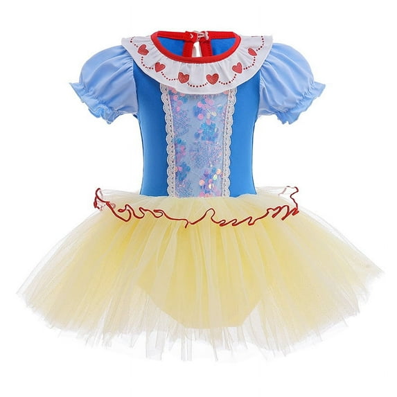 Emy Dola Little Girls Ballet Tutu Dress Toddler Kids Puff Sleeve Leotards 3-8 Years Princess Fairy Dancewear Costume Dress up