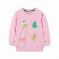thumbnail image 1 of Emy Dola Little Girls Christmas Sweatshirts Cotton Long Sleeve Crewneck Pullover Toddler Kids Winter Warm Shirt Sweater Tops 2t-7t, 1 of 7