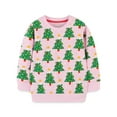 thumbnail image 1 of Emy Dola Little Girls Christmas Sweatshirts Cotton Long Sleeve Crewneck Pullover Toddler Kids Winter Warm Shirt Sweater Tops 2t-7t, 1 of 7