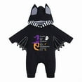 thumbnail image 1 of Emy Dola My First Halloween Outfit Newborn Baby Boy Bat Jumpsuit One-Piece Infant Girl Bat Wing Hoodie Romper 0-18 Months, 1 of 7