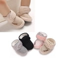 thumbnail image 1 of Emy Dola Newborn Baby Boy Girl Soft Fleece Booties Stay On Infant Slippers Socks Shoe Non Skid Gripper Toddler First Walkers Winter Ankle Crib Shoes 0-12M, 1 of 9