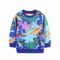 thumbnail image 1 of Emy Dola Toddler Boys Christmas Sweatshirts Kids Dinosaur Xmas Pullover Santa Claus Reindeer Cotton Shirts Tops 2-7 Years, 1 of 7