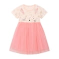 thumbnail image 1 of Emy Dola Toddler Girls Tutu Dresses Summer Short Sleeve Rainbow Tulle Party Dress for Girl 2-7 Years Easter Gift - 1 Piece Bunny, 1 of 8