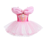 princess leotard dress Disney Princess Pink Tutu Romper | Baby Girl Princess Dress | Toddler Disney Birthday Outfit | Pink Princess Leotard Tutu | Park Day Costume