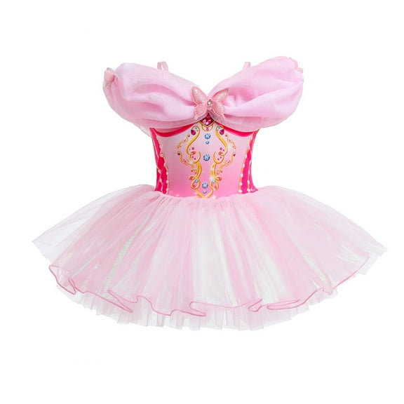 Emy Dola Toddler Princess Ballerina Dance Costume For 3-8 Years Little Girls Leotard Ballet Tutu Dress Kids Fancy Dancewear
