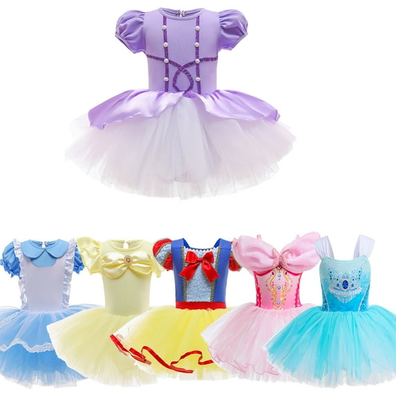 Emy Dola Toddler Princess Ballerina Dance Costume For 3-8 Years Little Girls Leotard Ballet Tutu Dress Kids Fancy Dancewear