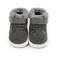 thumbnail image 1 of Emy Dola Unisex Baby Girls Boys High Top Sneaker Winter Booties Soft Sole Anti-Slip Faux Fur Lined Newborn Infant Prewalker First Walking Shoes, 1 of 8