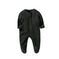 thumbnail image 1 of Emy Dola Unisex Baby One Piece Romper Soft Cotton Zipper Footed Jumpsuit for 0-12 Month Infant Boy Girls Bodysuit With Mitten Cuff, 1 of 7