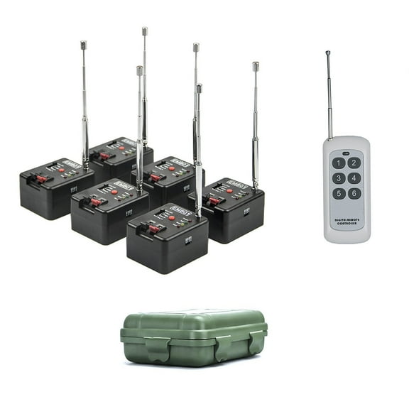Emyplay 6 Cue Electric Wireless Remote Fireworks Firing System Igniter for stage&party&wedding