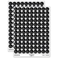 thumbnail image 1 of En Garde French Fencing Fencer Direction 200+ Round Stickers - Black - Gloss Finish - 0.50" Size, 1 of 3