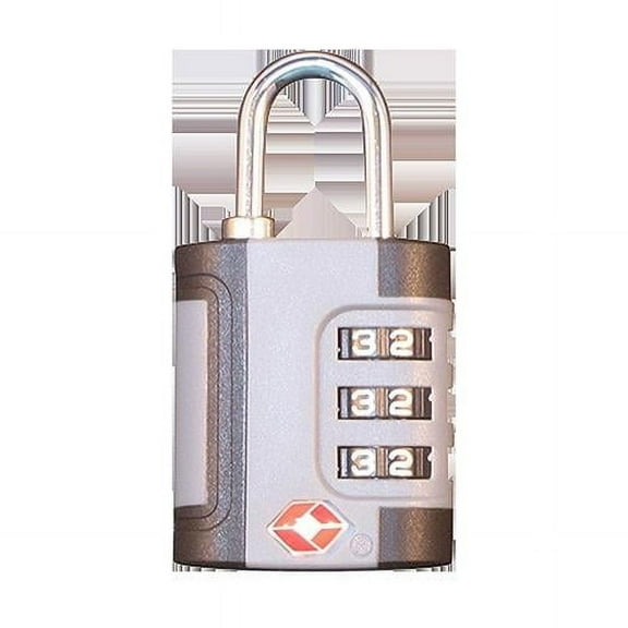 En Route Travelware 139 1.25 x 2.5 in. EZ Travel Dial Combo Lock - Grey