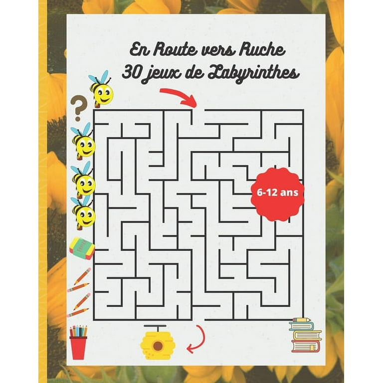 En Route vers la Ruche, 30 jeux de labyrinthe : Jeux de labyrinthe pour  enfant, Jeux de société pour enfant, parfait pour offrir aux petis enfants  (Paperback) 