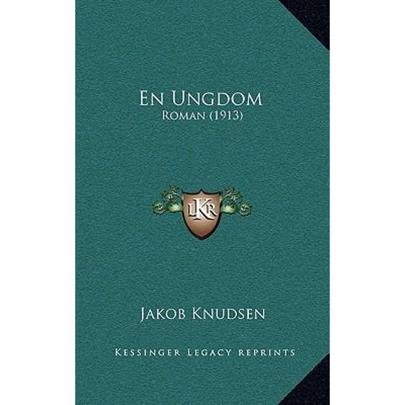 En Ungdom: Roman (1913) Paperback
