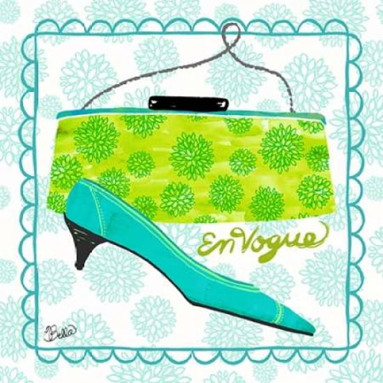 En Vogue Vintage Fashion Canvas Art - Studio Bella (24 x 24)