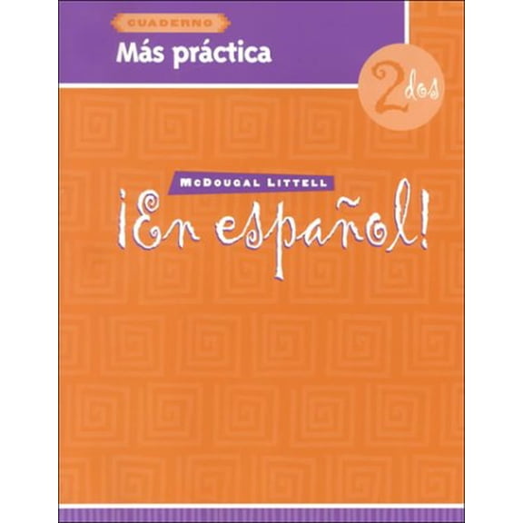 New - ¡En español!: Más práctica (cuaderno) Level 2 (Spanish Edition) 9780395958094 0395958091