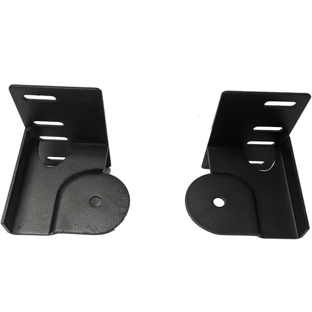 Black Steel Headboard and Footboard Bracket Set
