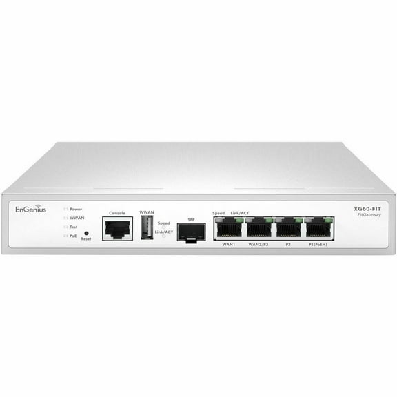 EnGenius FitXpress 4-Port Gig PoE+ Dual-Core 2.1GHz Router XG60-FIT