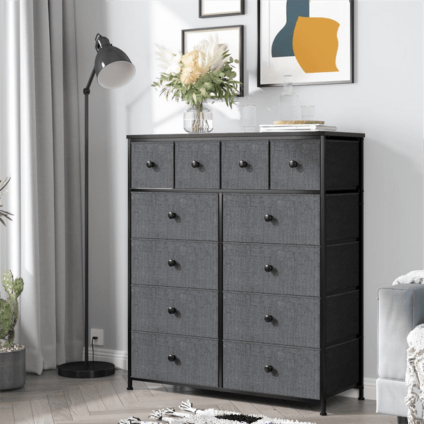 Gray 12 drawer dresser discount