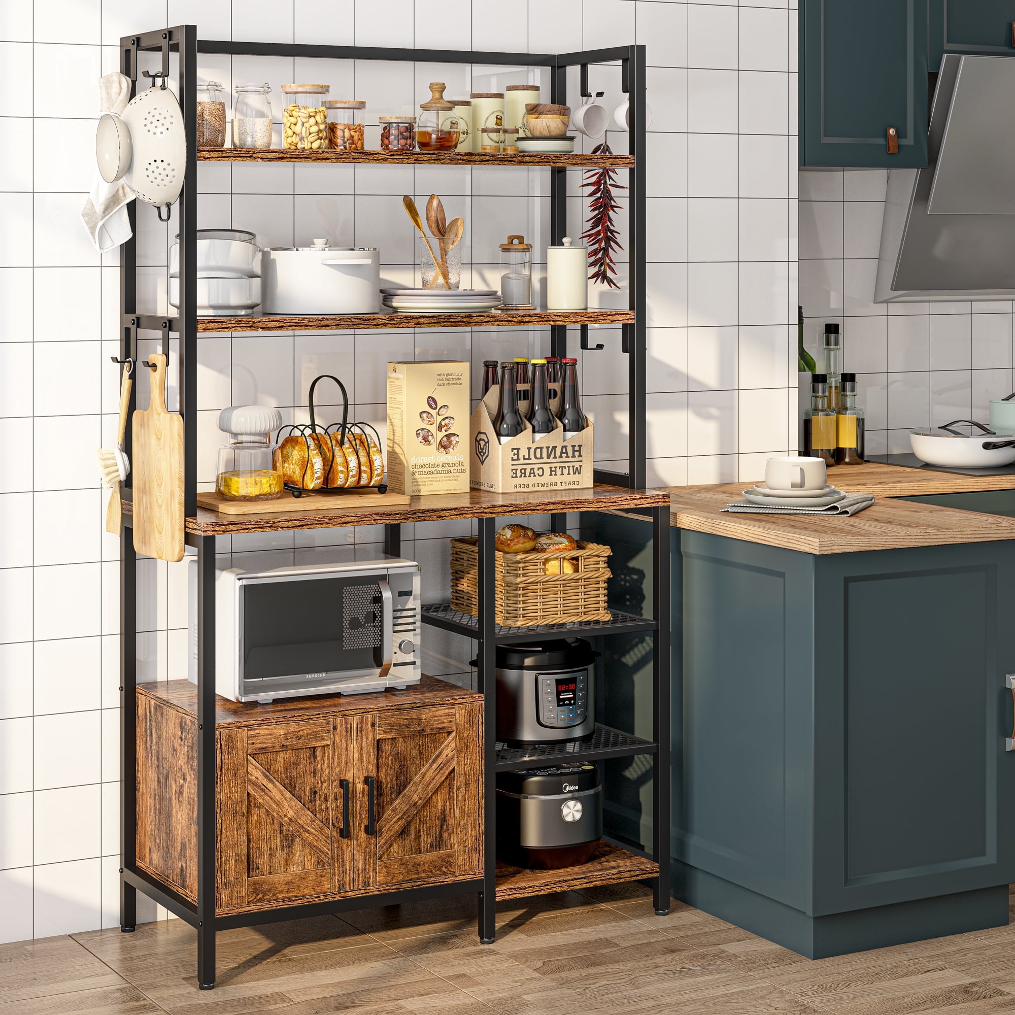 https://i5.walmartimages.com/seo/EnHomee-6-Tier-Kitchen-Bakers-Rack-Microwave-Oven-Stand-with-Storage-Coffee-Bar-with-Shelves-Cabinet-Hooks-29-5-W-13-9-D-63-H-Rustic-Brown_5014b516-bf5c-4c61-be91-4b1a01304256.ac6ca8b4862a68be4a7d73ce3054f039.jpeg