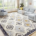 thumbnail image 1 of EnHomee 8x10 Area Rugs for Living Room Bedroom Vintage Indoor Carpet Rugs Machine Washable Area Rug,Blue, 1 of 9
