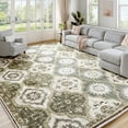 thumbnail image 1 of EnHomee 8x10 Area Rugs for Living Room Bedroom Vintage Indoor Carpet Rugs Machine Washable Area Rug,Green, 1 of 9