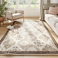 thumbnail image 1 of EnHomee Area Rugs for Living Room 3x5 Area Rugs Machine Washable Area Rugs Vintage Boho Indoor Area Rugs for Bedroom,Khaki, 1 of 10