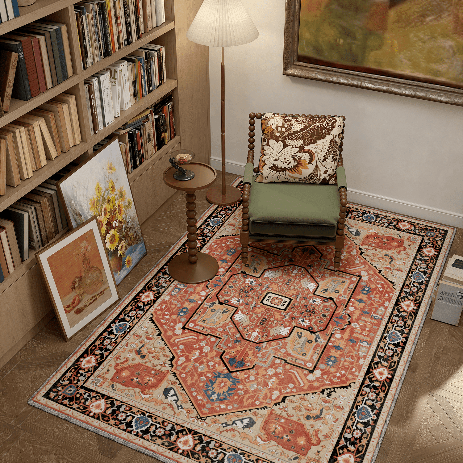 EnHomee Area Rugs for Living Room 4x6 Area Rugs for Bedroom Rug with ...
