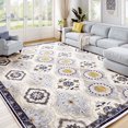thumbnail image 1 of EnHomee Area Rugs for Living Room 5x7 Area Rugs Machine Washable Area Rugs Vintage Boho Indoor Area Rugs for Bedroom,Blue, 1 of 10