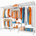 thumbnail image 1 of EnHomee Clothes Rack,4 Hanging Rods & 7 Wire Shelves,Heavy Duty Adjustable Metal Garment Rack 77"H,750 LBS Closet Organizer，White, 1 of 8