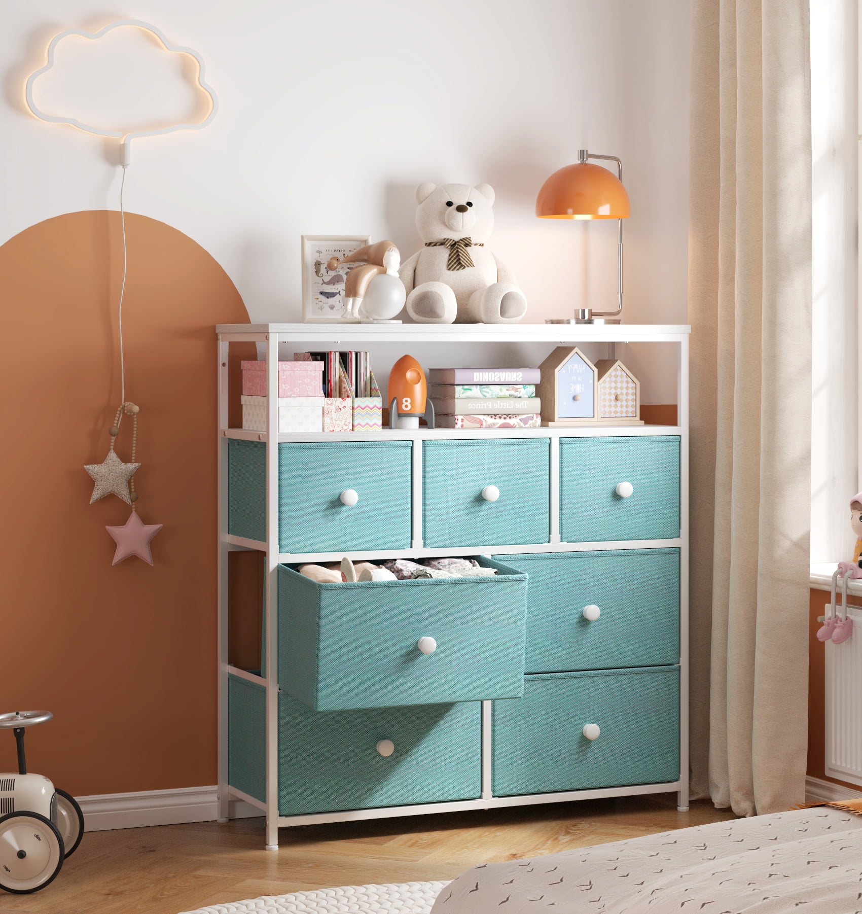 EnHomee Dresser for Bedroom Dresser with 12 Drawers, Purple Tall Dressers &  Chests of Drawers for Bedroom, Storage Tower with Drawer Bedroom Furniture