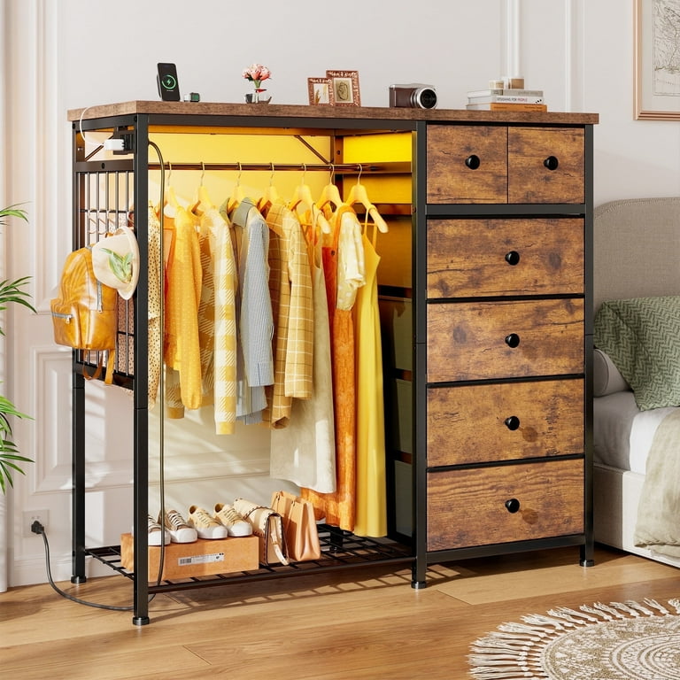 Hanging dresser for closet discount