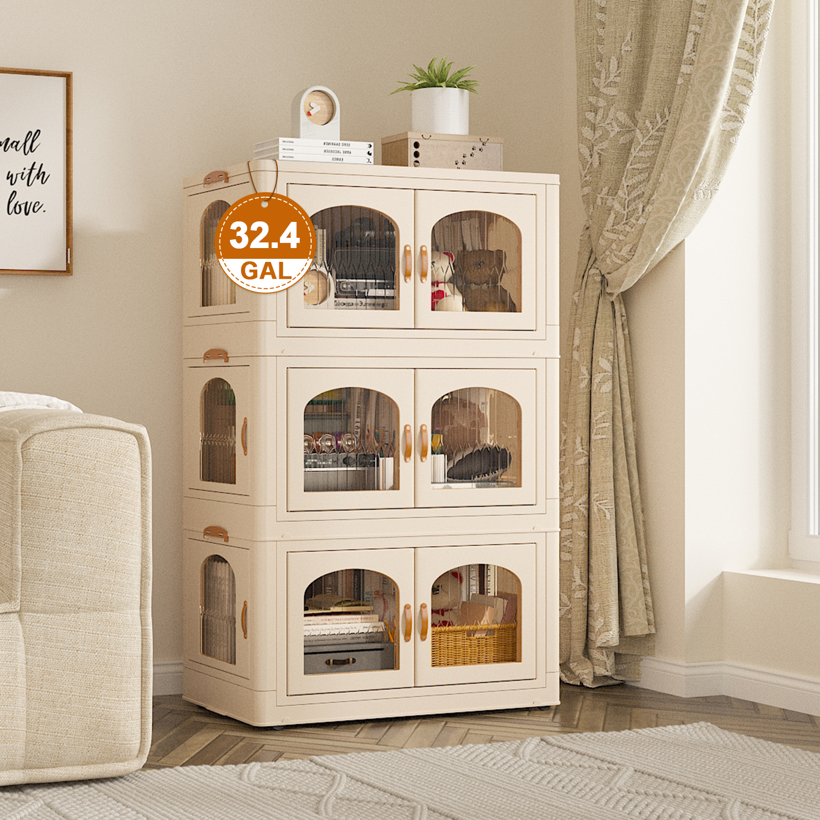 5.25 gallon Clearview Storage with Color SnapOn Lid