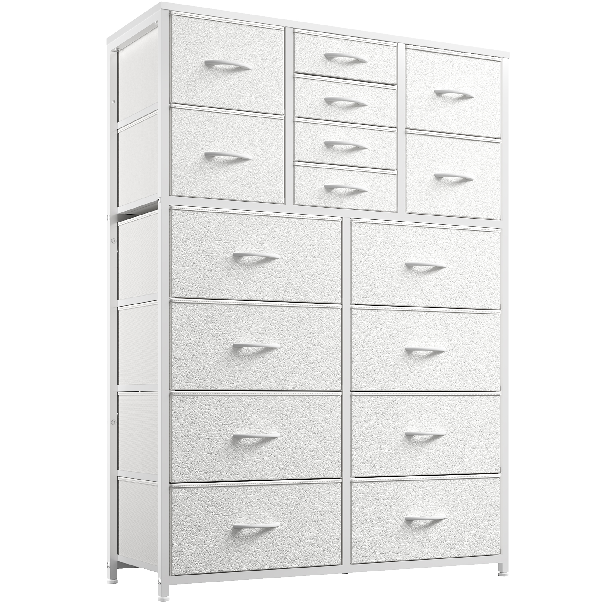 EnHomee14 Drawer White Dresser for Bedroom Furniture Dresser Tall