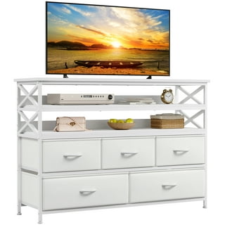 Teen Novogratz Blair Media Dresser for TVs up to 50, White Oak