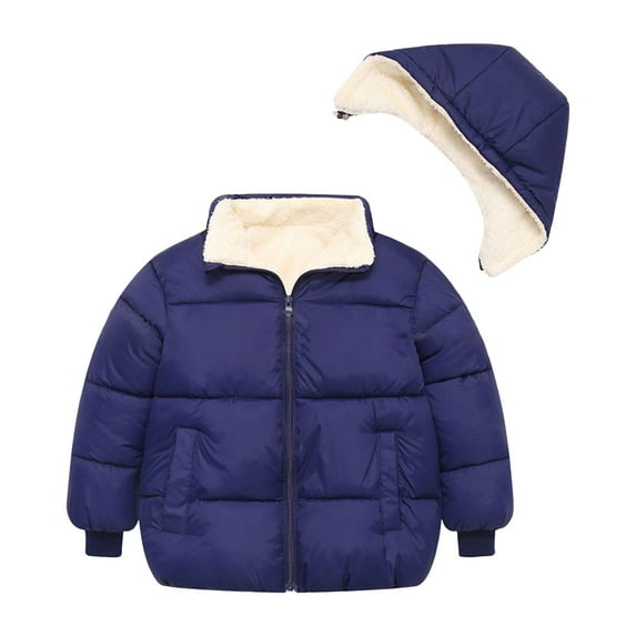EnJoCho 1-6T Baby Girl Boy Winter Fleec𝖾 Coats Toddler Warm Puffer Jackets Kids Down Alternative Outerwear Coat Jacket Thermal Insulated Parka