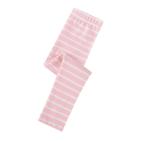 EnJoCho 10/12 Girls Base Fashion Kids Girls Mid-Waist Fitness Stripe Print Leggings Yoga Sports Long Pants Bright Color Cute Clothes